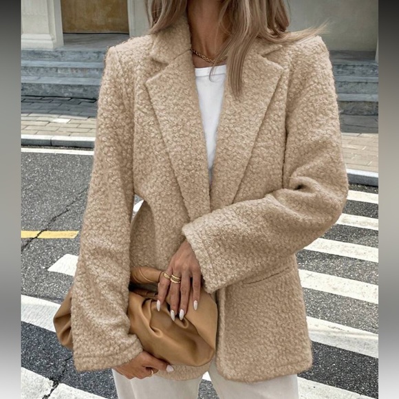 Marshalls Jackets & Blazers - Tan Teddy Jacket